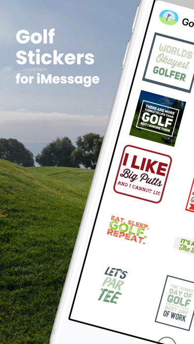 Emulate iPhone app Golf Sticker for iMessage using MyAndroid