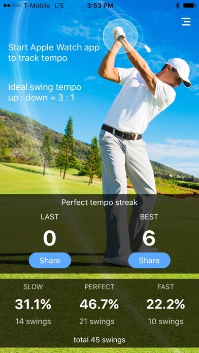 Emulate iPhone app Golf Swing Tempo Analyzer using MyAndroid Emulate iPhone app Golf Swing Tempo Analyzer using MyAndroid