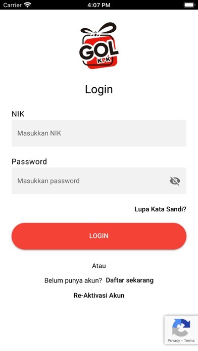Emulate iPhone app GOL (Gratifikasi OnLine) using MyAndroid