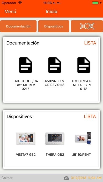 Emulate iPhone app Golmar Docs using MyAndroid