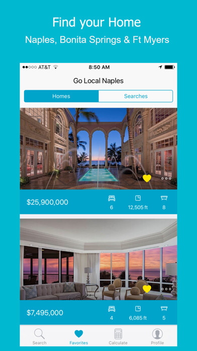 Emulate iPhone app Go Local Naples - Real Estate using MyAndroid Emulate iPhone app Go Local Naples - Real Estate using MyAndroid