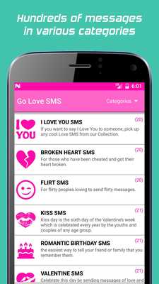 Emulate Android APK Go Love SMS Messages Collection 2018