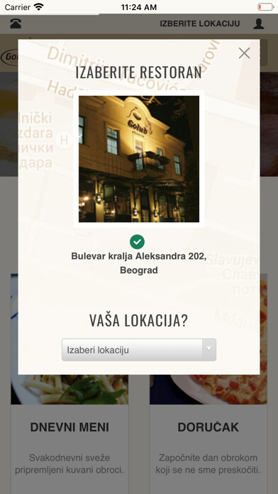 Emulate iPhone app Golub Pizzeria using MyAndroid Emulate iPhone app Golub Pizzeria using MyAndroid