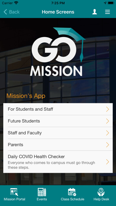 Emulate iPhone app Go Mission - Mission College using MyAndroid Emulate iPhone app Go Mission - Mission College using MyAndroid
