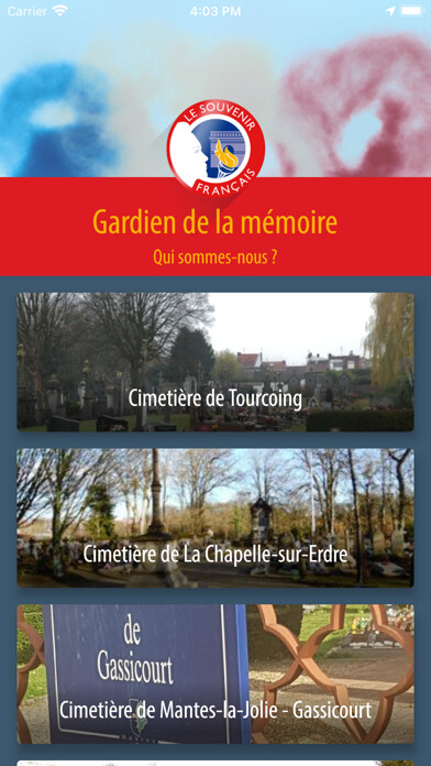 Emulate iPhone app GéoMémoire using MyAndroid