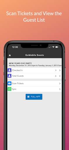 Emulate Android APK GoMobile Events Manager