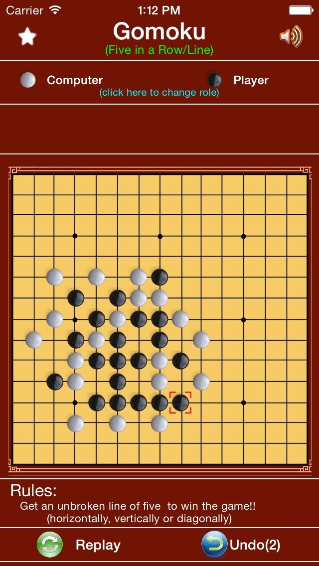 Emulate iPhone app Gomoku Renju - Five Dots in a Row /Line using MyAndroid Emulate iPhone app Gomoku Renju - Five Dots in a Row /Line using MyAndroid