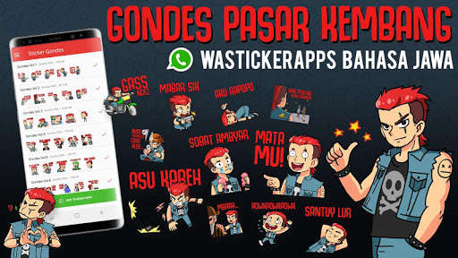 Run android online APK Gondes Sticker Jawa Lucu WAStickerApps from MyAndroid or emulate Gondes Sticker Jawa Lucu WAStickerApps using MyAndroid