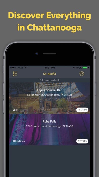 Emulate iPhone app Go Nooga - Chattanooga Guide using MyAndroid Emulate iPhone app Go Nooga - Chattanooga Guide using MyAndroid
