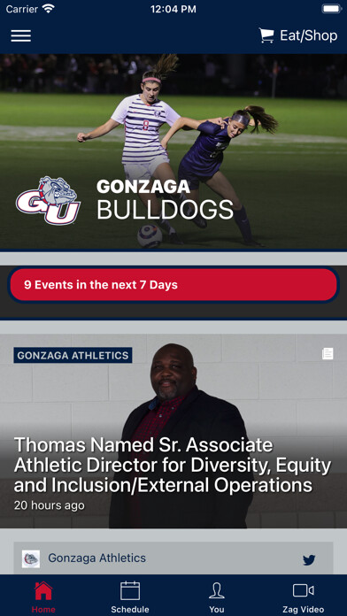 Emulate iPhone app Gonzaga Bulldogs using MyAndroid Emulate iPhone app Gonzaga Bulldogs using MyAndroid