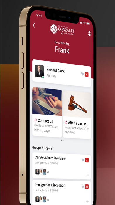 Emulate iPhone app Gonzalez Law: Client Portal using MyAndroid Emulate iPhone app Gonzalez Law: Client Portal using MyAndroid