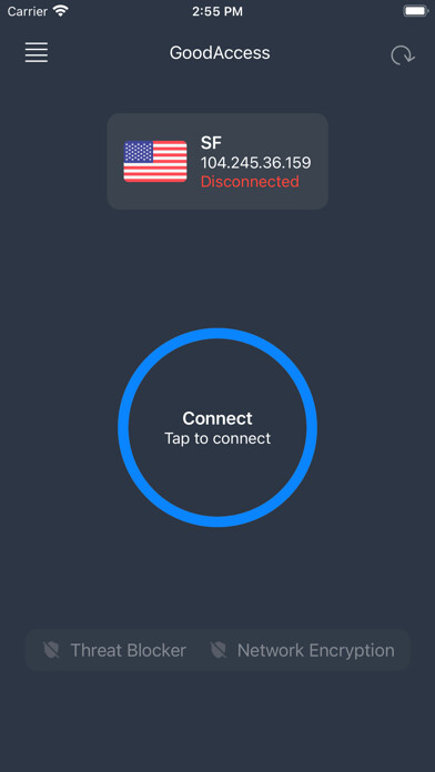 Emulate iPhone app GoodAccess using MyAndroid
