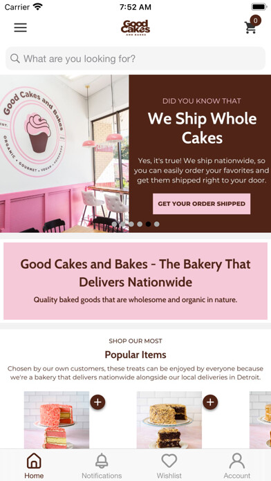 Emulate iPhone app Good Cakes and Bakes using MyAndroid