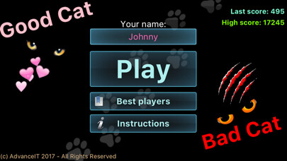 Emulate iPhone app Good Cat Bad Cat using MyAndroid