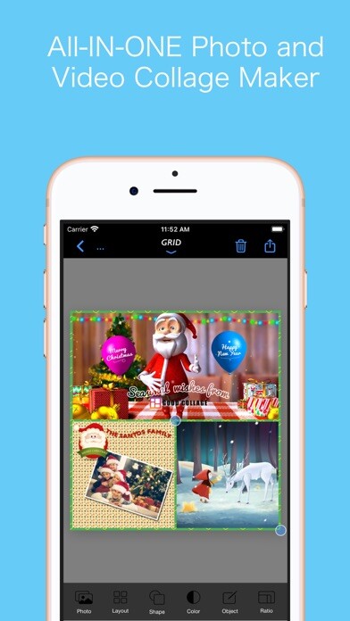 Emulate iPhone app GoodCollage:Photo Video Maker using MyAndroid
