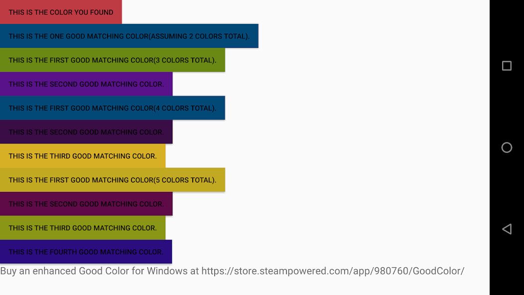 Run android online APK GoodColor from MyAndroid or emulate GoodColor using MyAndroid Run android online APK GoodColor from MyAndroid or emulate GoodColor using MyAndroid