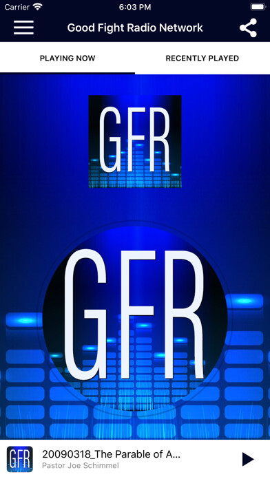 Emulate iPhone app Good Fight Radio Network using MyAndroid Emulate iPhone app Good Fight Radio Network using MyAndroid