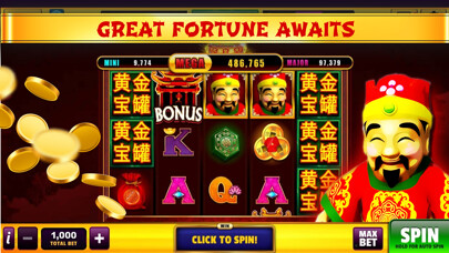Emulate iPhone app Good Fortune Slots Casino Game using MyAndroid