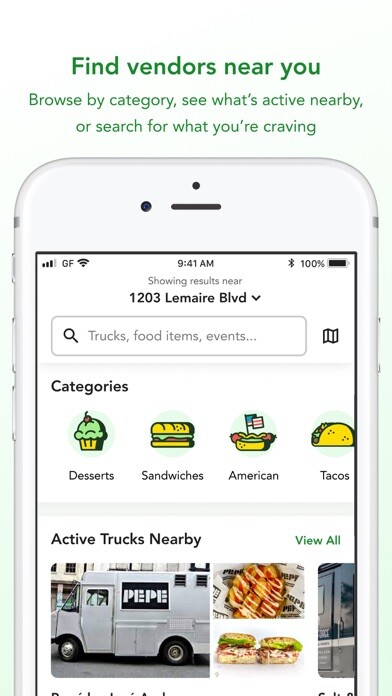 Emulate iPhone app Goodfynd: Find food trucks using MyAndroid Emulate iPhone app Goodfynd: Find food trucks using MyAndroid