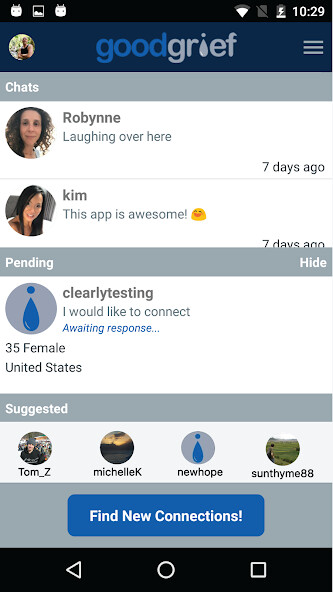 Run android online APK Good Grief - Chat and Messaging from MyAndroid or emulate Good Grief - Chat and Messaging using MyAndroid Run android online APK Good Grief - Chat and Messaging from MyAndroid or emulate Good Grief - Chat and Messaging using MyAndroid
