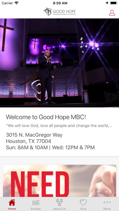 Emulate iPhone app Good Hope MBC using MyAndroid