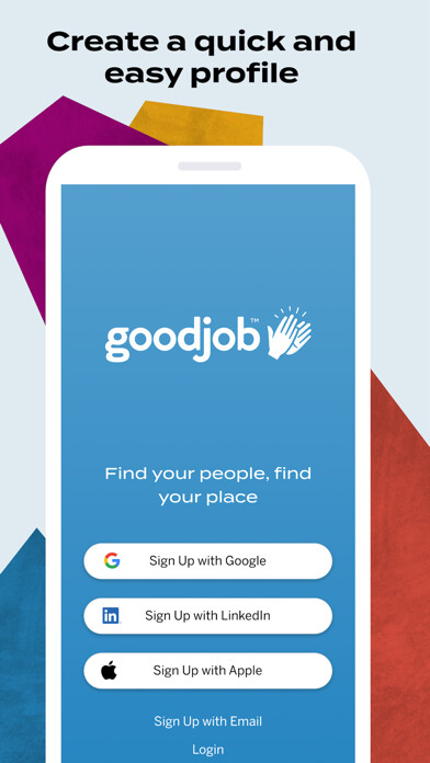 Emulate iPhone app GoodJob - Swipe, Match, Hired using MyAndroid Emulate iPhone app GoodJob - Swipe, Match, Hired using MyAndroid