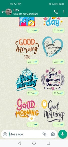 Run android online APK Good Morning And Good Night stickers for WhatsApp from MyAndroid or emulate Good Morning And Good Night stickers for WhatsApp using MyAndroid