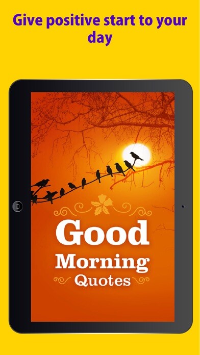 Emulate iPhone app Good morning quotes -Collection of Wishes,messages and text to post on whatsapp and facebook using MyAndroid