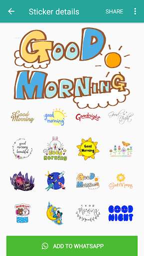 Run android online APK Good Morning Stickers for WAStickerApps from MyAndroid or emulate Good Morning Stickers for WAStickerApps using MyAndroid
