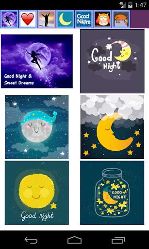 Run android online APK Good Night Card, GIF, Video from MyAndroid or emulate Good Night Card, GIF, Video using MyAndroid