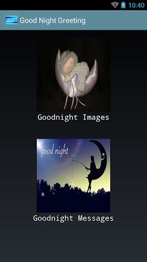 Emulate Android APK Good Night Greeting