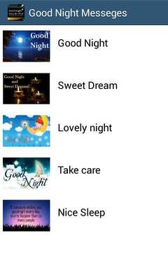 Emulate Android APK Good night Massage Emulate Android APK Good night Massage