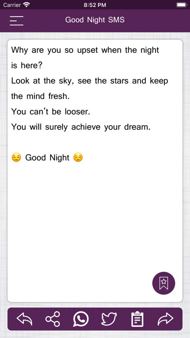 Emulate iPhone app Good Night Wishes SMS using MyAndroid Emulate iPhone app Good Night Wishes SMS using MyAndroid