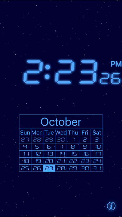 Emulate iPhone app goodNite Lite - Alarm Clock Night Light using MyAndroid