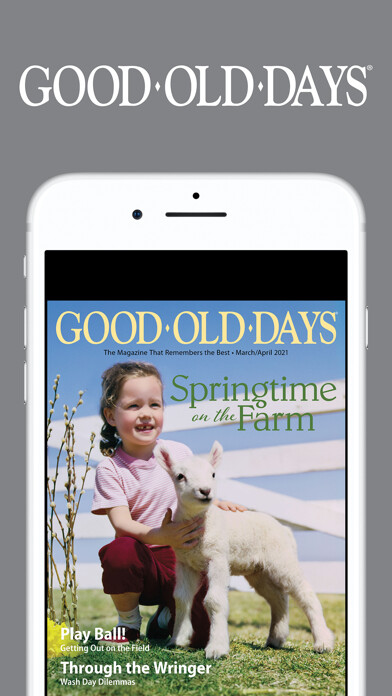 Emulate iPhone app Good Old Days Magazine using MyAndroid