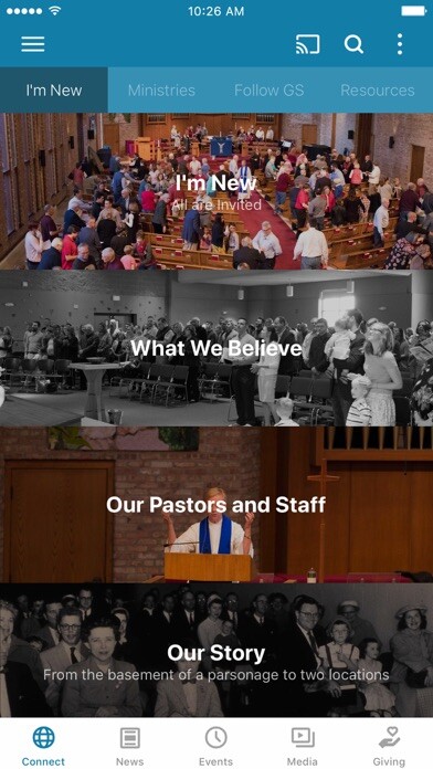 Emulate iPhone app Good Shepherd Madison Verona using MyAndroid