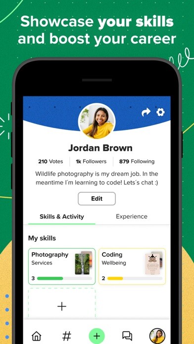 Emulate iPhone app Goodwall- Level up a skill using MyAndroid