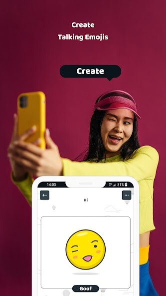 Run android online APK Goof: Make Talking Emoji Video from MyAndroid or emulate Goof: Make Talking Emoji Video using MyAndroid