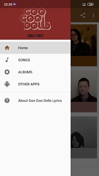 Run android online APK Goo Goo Dolls Lyrics from MyAndroid or emulate Goo Goo Dolls Lyrics using MyAndroid