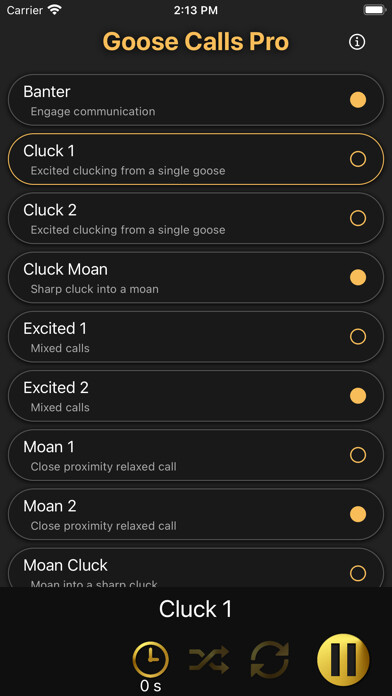 Emulate iPhone app Goose Calls Pro using MyAndroid Emulate iPhone app Goose Calls Pro using MyAndroid