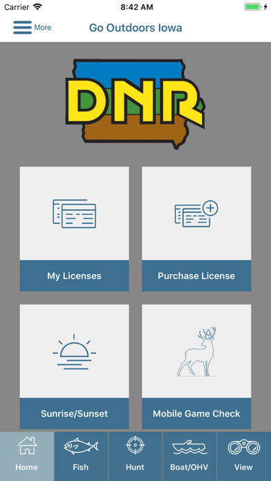Emulate iPhone app Go Outdoors IA using MyAndroid