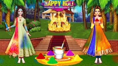 Emulate iPhone app Gopi Doll Holi Celebration Fun using MyAndroid