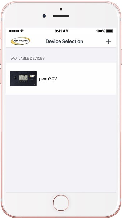 Emulate iPhone app Go Power! Connect using MyAndroid