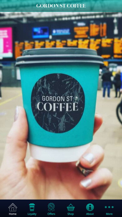Emulate iPhone app Gordon St Coffee using MyAndroid