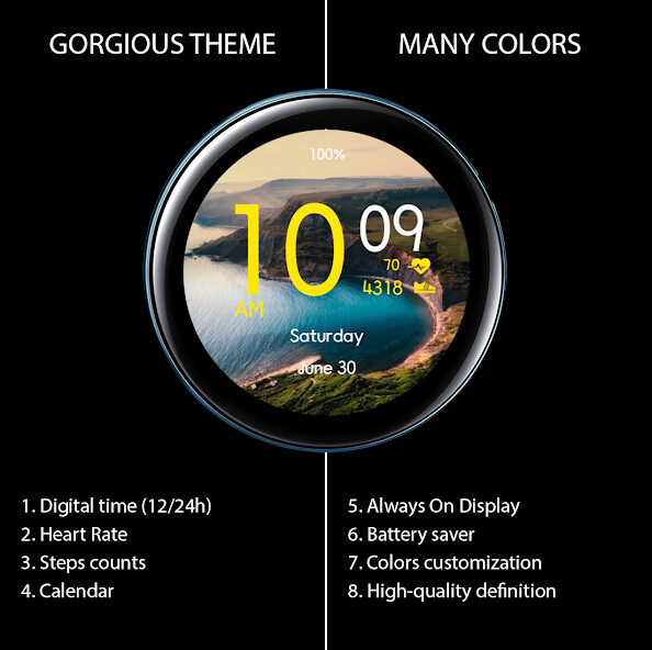 Run android online APK Gorgious Theme Watch Face 0916 from MyAndroid or emulate Gorgious Theme Watch Face 0916 using MyAndroid