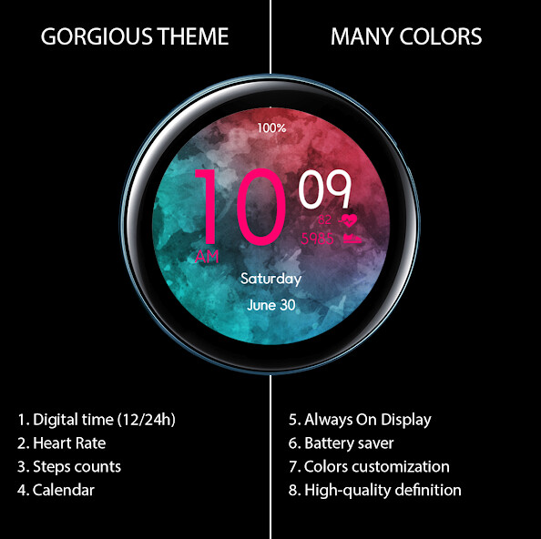 Run android online APK Gorgious Theme Watch Face 0920 from MyAndroid or emulate Gorgious Theme Watch Face 0920 using MyAndroid