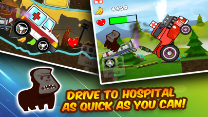 Emulate iPhone app Gorilla Ambulance Rescue - Zoo Emergency Patient Delivery Game For Boys using MyAndroid
