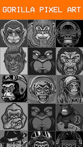 Run android online APK Gorilla Pixel Coloring Art from MyAndroid or emulate Gorilla Pixel Coloring Art using MyAndroid