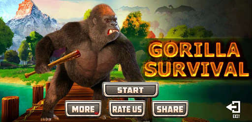 Run android online APK Gorilla Survival : Craft the Raft & Escape from MyAndroid or emulate Gorilla Survival : Craft the Raft & Escape using MyAndroid