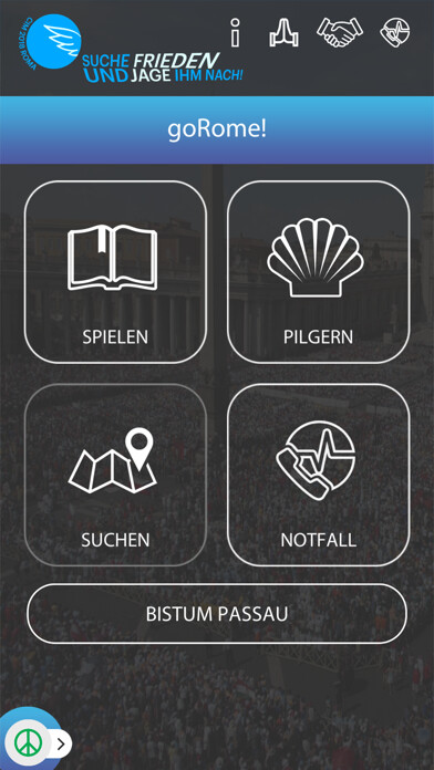 Emulate iPhone app goRome! using MyAndroid